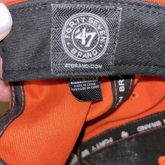 forty seven brand orioles hat black bill black logo One Size Snapback - Picture 8 of 9